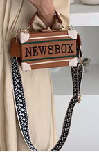 Load image into Gallery viewer, Newsbox crossbody(comes in Black, brown &amp; off white)
