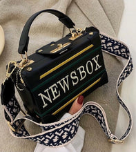 Load image into Gallery viewer, Newsbox crossbody(comes in Black, brown &amp; off white)
