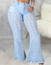 Load image into Gallery viewer, Look at me light blue jeans
