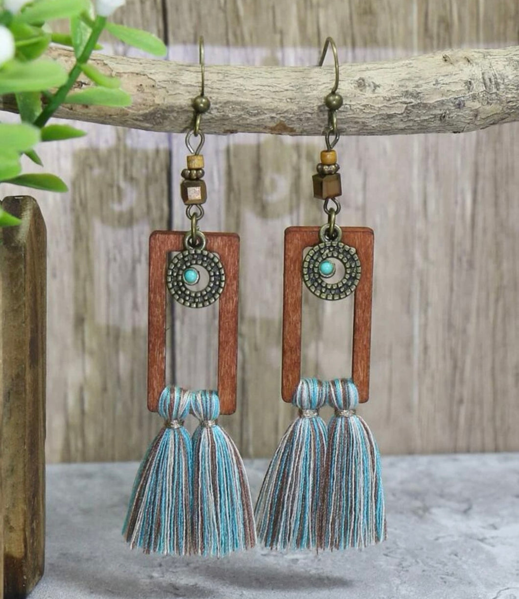 Tassel drop earrings