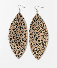 Load image into Gallery viewer, Leopard leaf earrings
