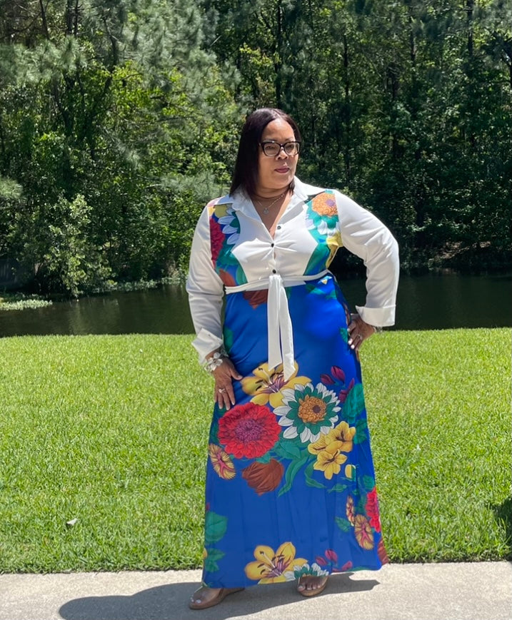 Faye floral maxi