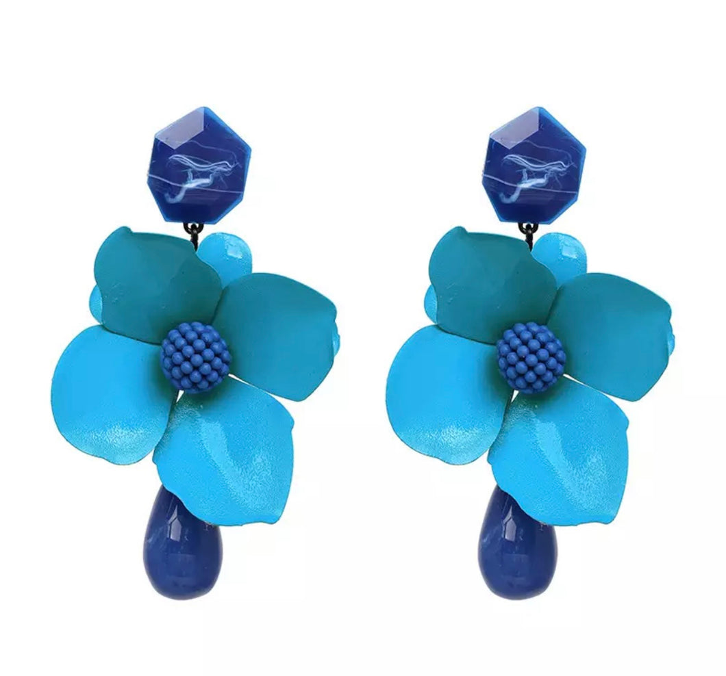 Blueberry bohemin drop earrings